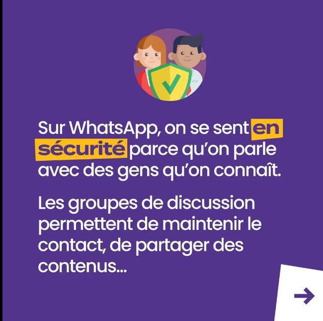 WhatsApp, pourtant interdit aux-16 ans, est souvent le premier réseau social qu'utilisent nos enfants. 👉🏼 48% des enfants de -13 ans ! ⌨️ La messagerie paraît simple et sans risque mais attention aux apparences... 🙄
