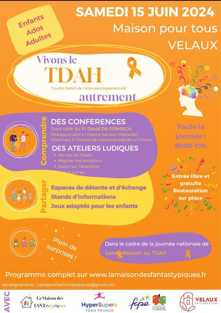 Journée de sensibilisation au TDAH avec la maison des fantastypiques à Velaux Journée de sensibilisation au TDAH avec la maison des fantastypiques à Velaux