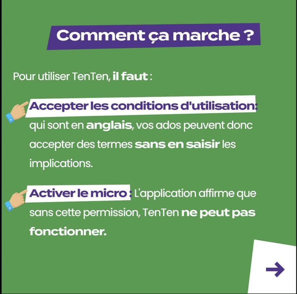 🚨#Parents, avez vous entendu parler de l'application #TenTen et sa fonctionnalité de talkie-walkie ? 