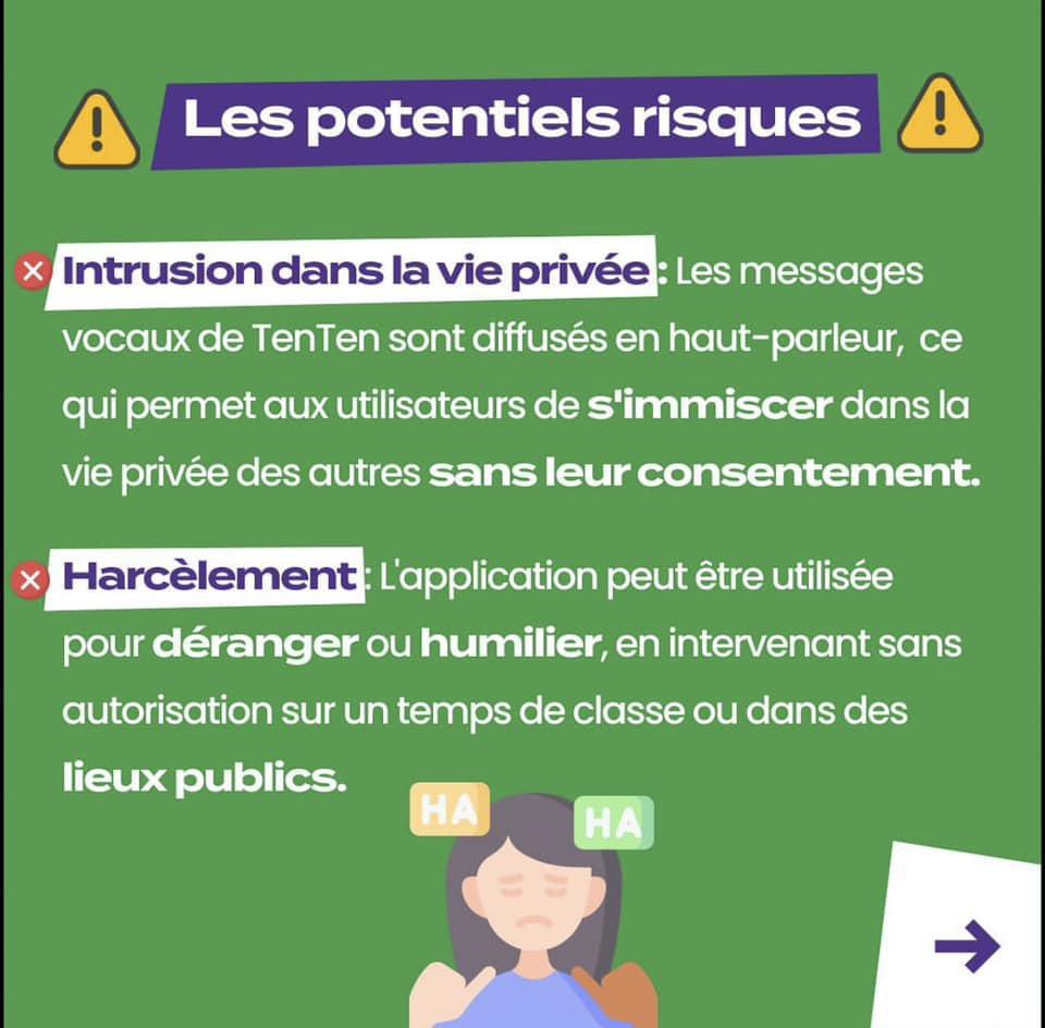 🚨#Parents, avez vous entendu parler de l'application #TenTen et sa fonctionnalité de talkie-walkie ? 
