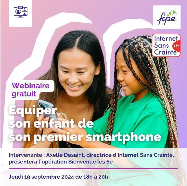 📲👦Vous avez équipé votre enfant de son premier smartphone à la rentrée ? On a le rendez-vous qu’il vous faut !