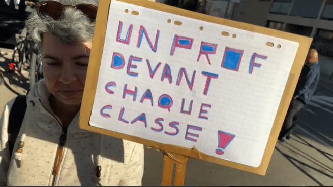 Non remplacement de professeurs: article France 3 WEB 