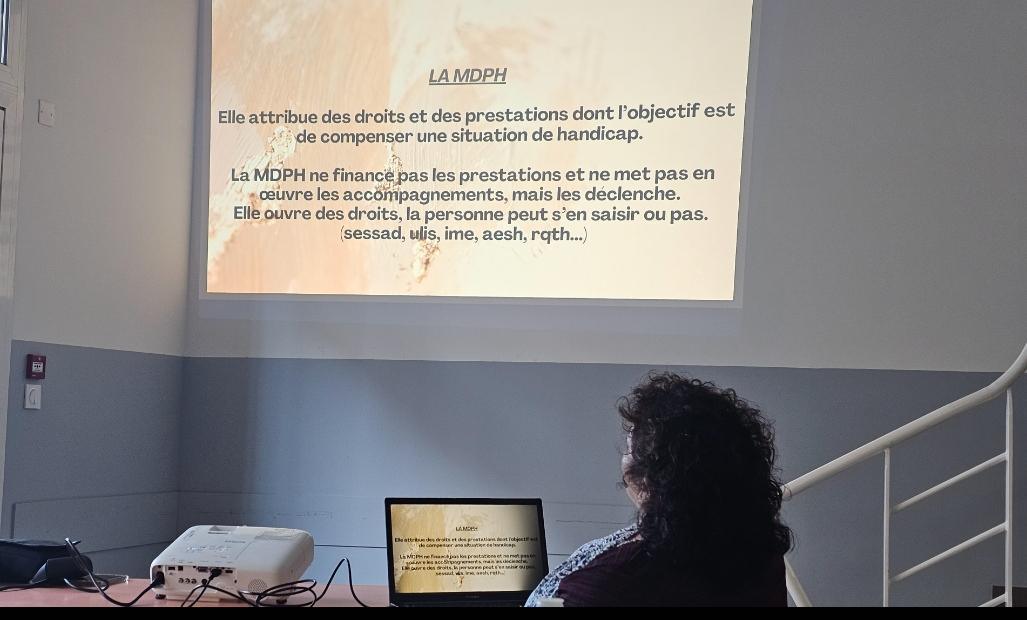 La FCPE 13 fait une formation sur l'inclusion scolaire ce jour à Istres pour ses référents 