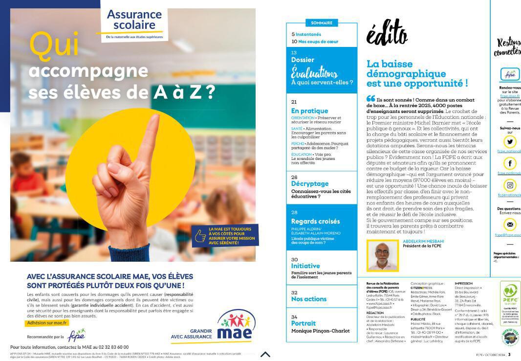 la revue des parents fcpe en accès libre!