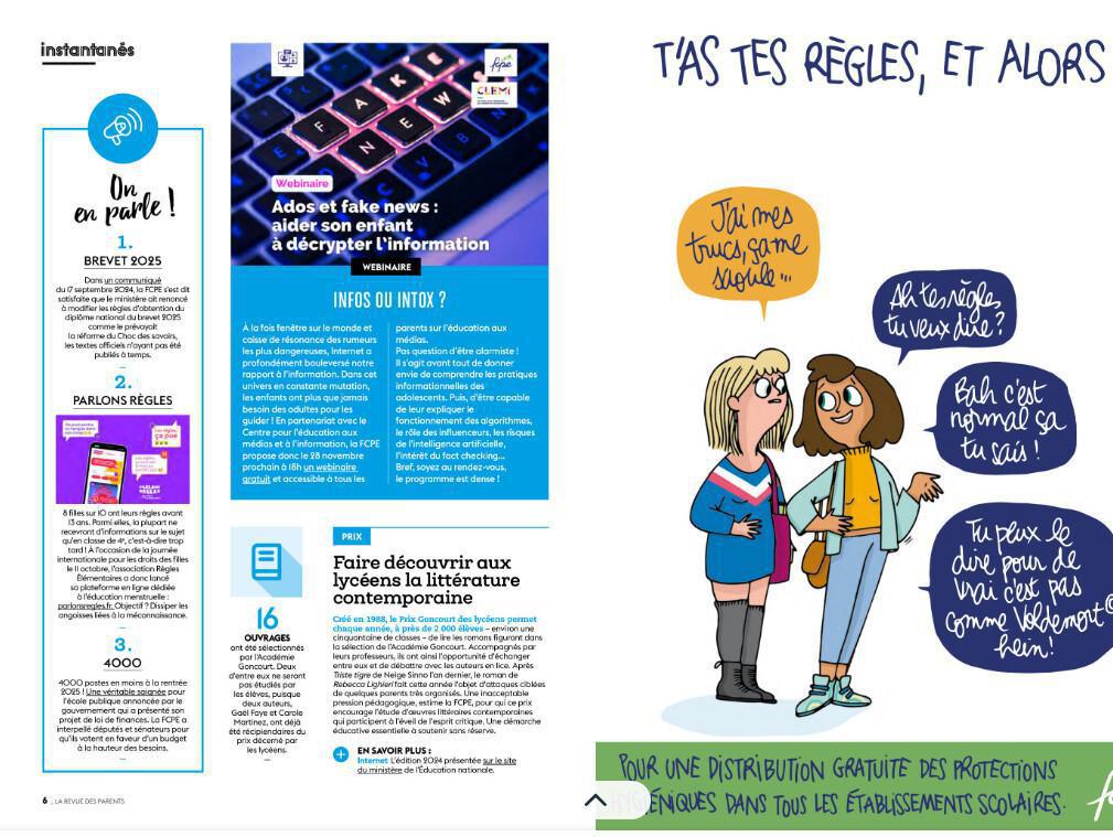la revue des parents fcpe en accès libre!