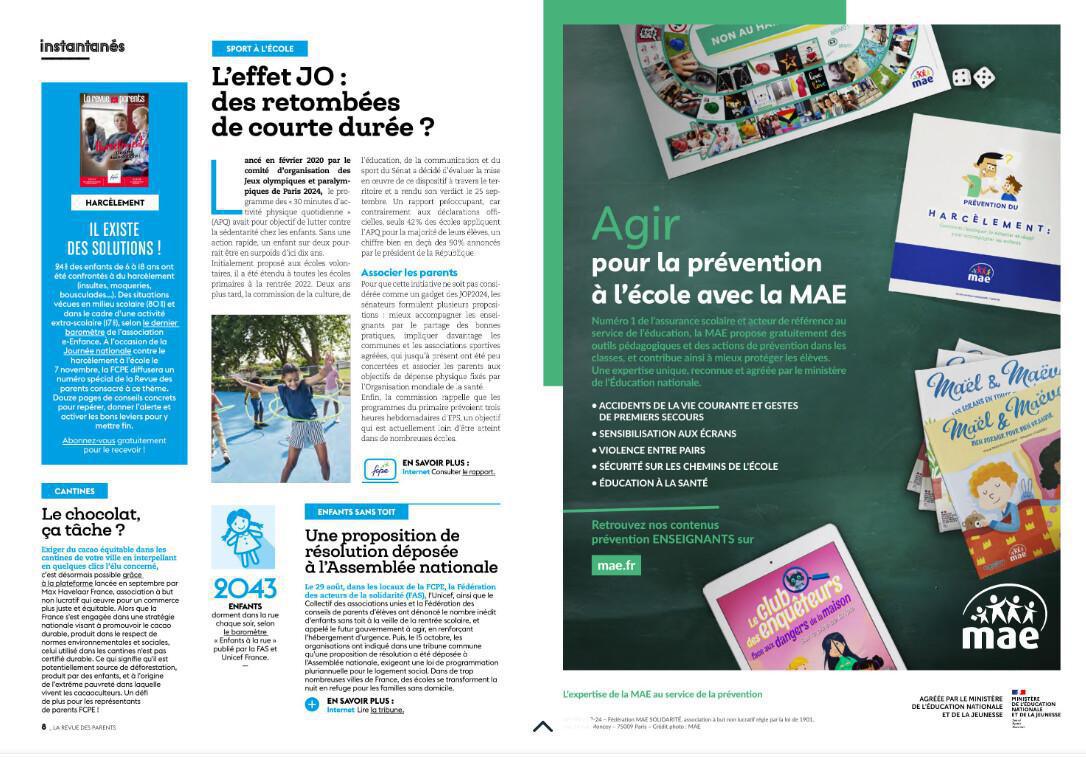 la revue des parents fcpe en accès libre!