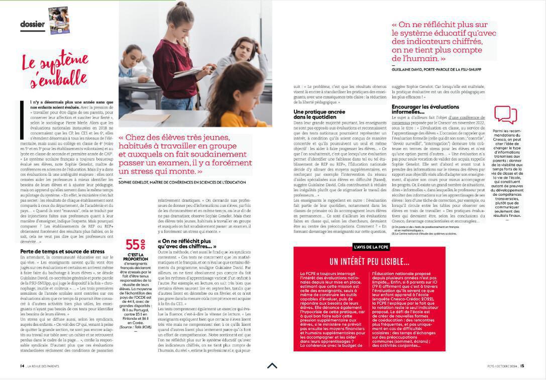 la revue des parents fcpe en accès libre!