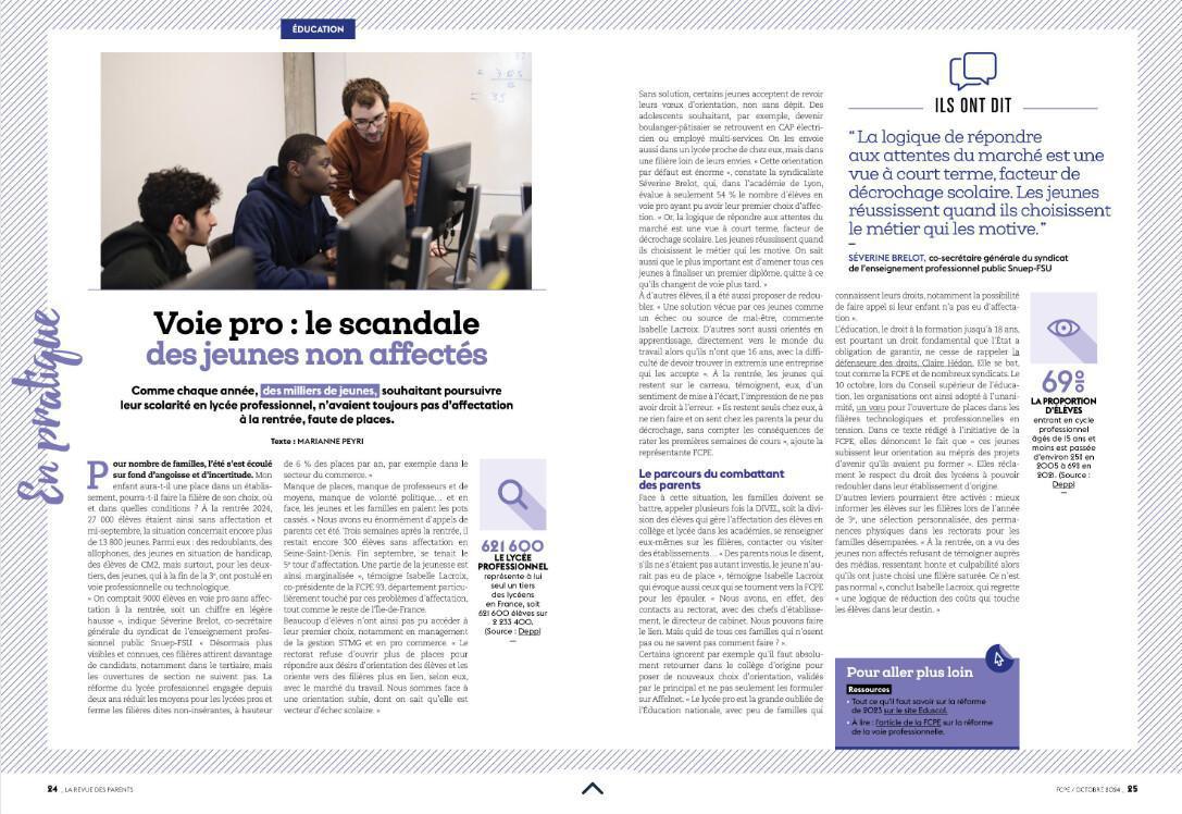 la revue des parents fcpe en accès libre!