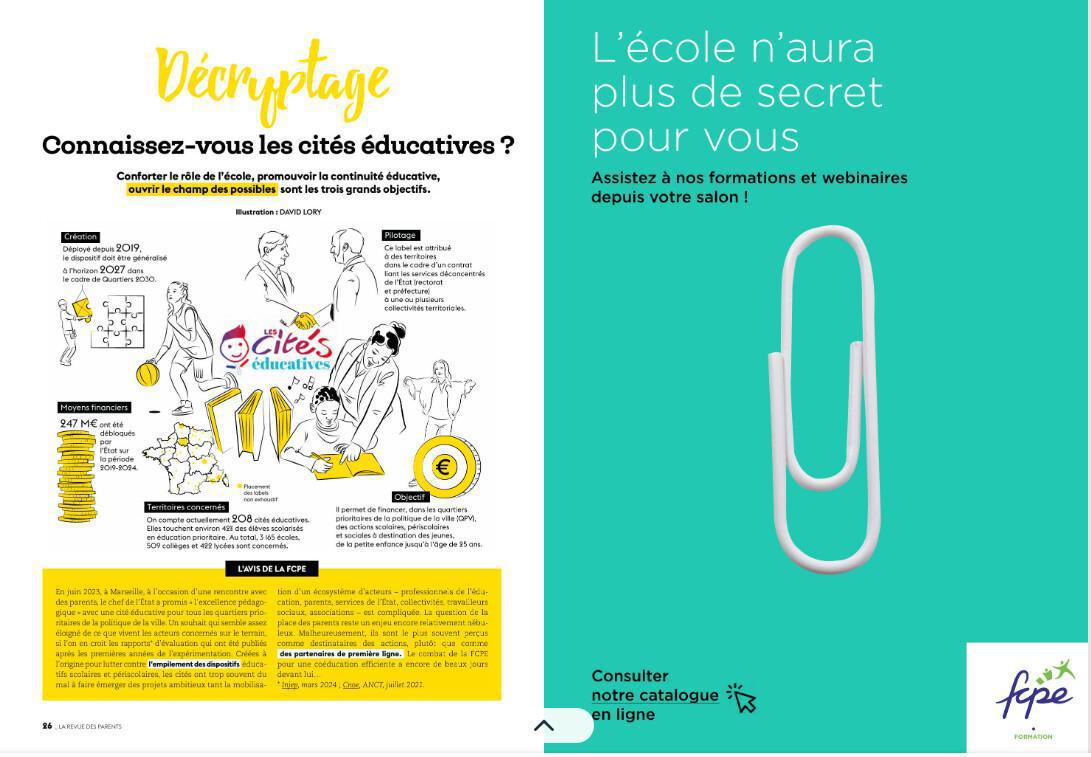 la revue des parents fcpe en accès libre!