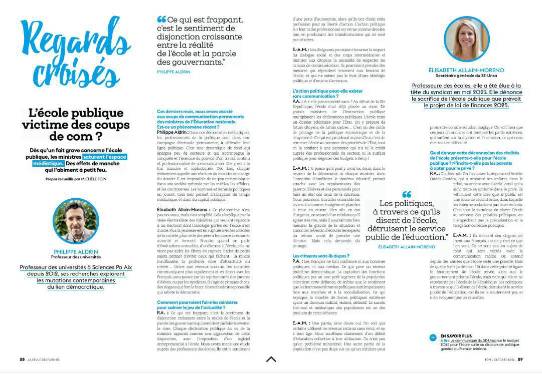 la revue des parents fcpe en accès libre!