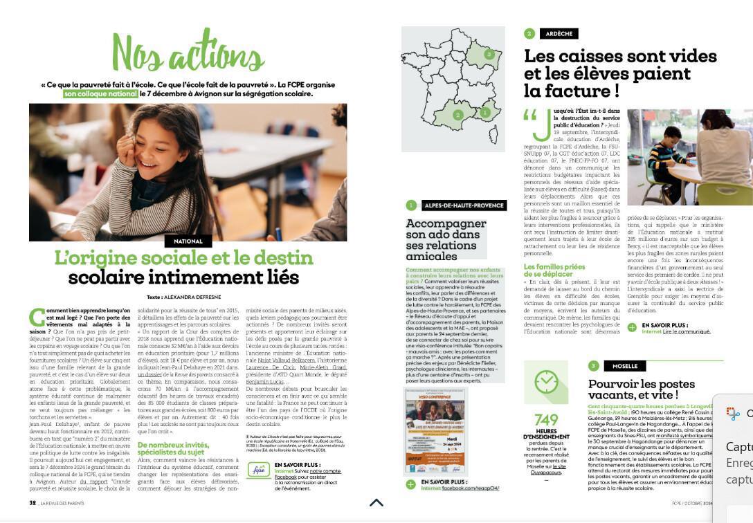 la revue des parents fcpe en accès libre!
