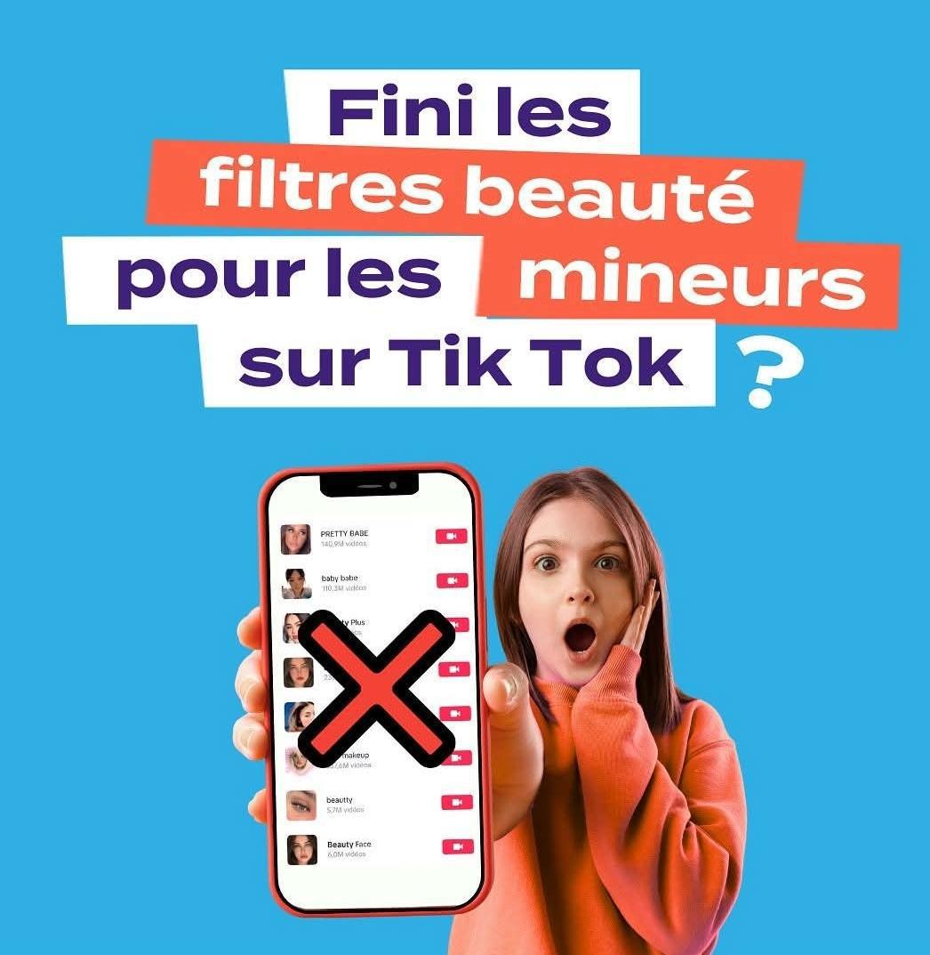Tik tok,la fin des filtres beauté pour les mineurs?