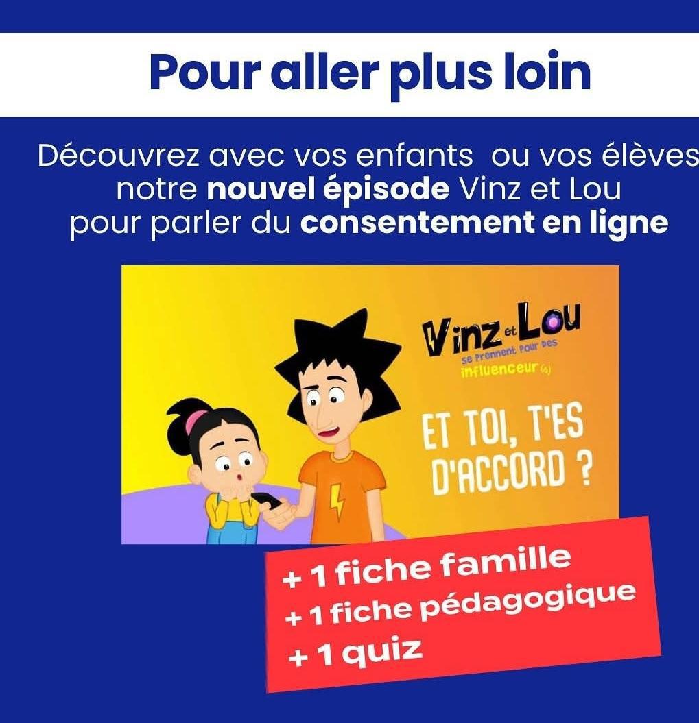 🤝Sensibiliser les enfants le plus tôt possible au consentement c’est leur donner les clés pour mieux vivre leurs échanges en ligne, apprendre à se protéger et prévenir le cyberharcèlement. 