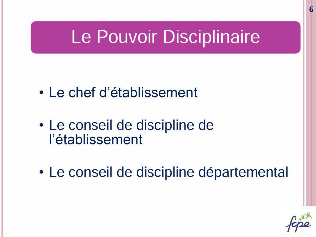 Ressources procédures disciplinaires