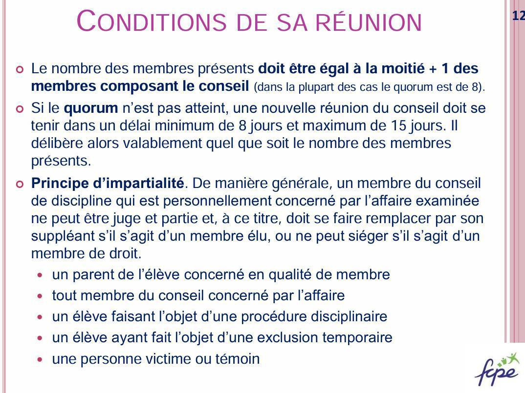 Ressources procédures disciplinaires