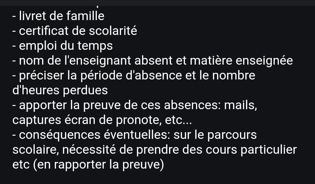 A lire les consignes en cas de non remplacement de professeurs! une fois la protection juridique sollicitée, adressez vos pièces à : fcpe13.assistancejuridique@gmail.com