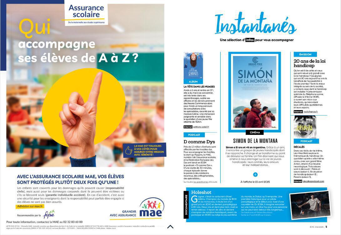 Ecole pour tous: la FCPE vous invite à lire la revue des parents