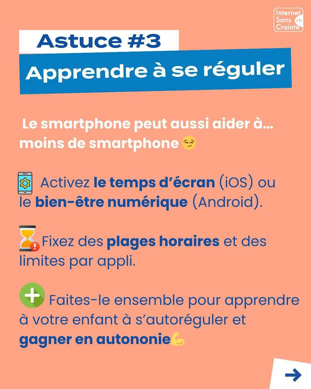 1er smartphone? Internet Sans Crainte nous conseille! 