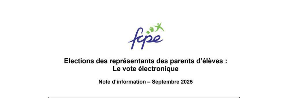 En PJ des infos sur le vote électronique
