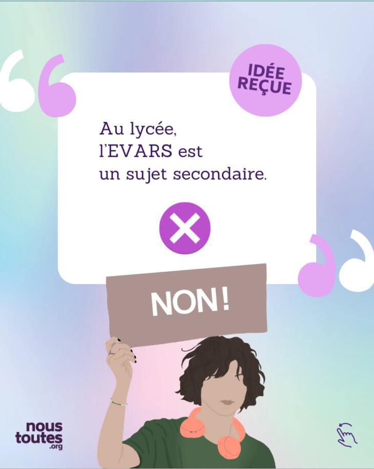 EVARS: au lycée aussi c'est important d'en parler...