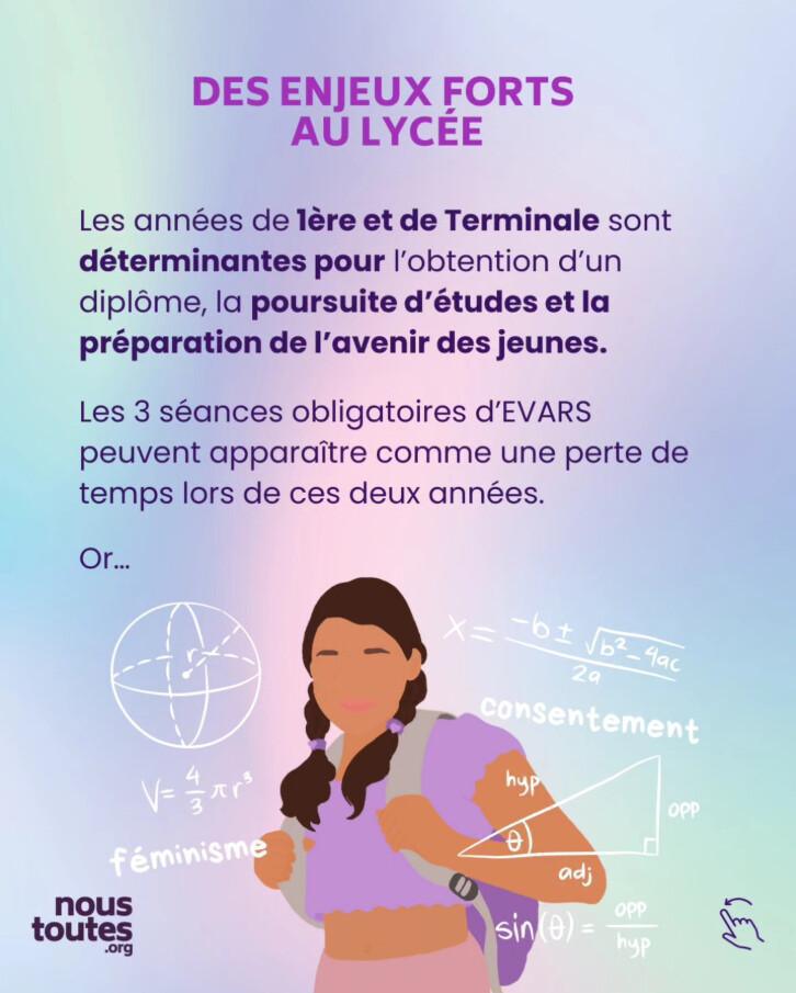 EVARS: au lycée aussi c'est important d'en parler...