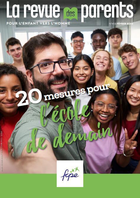 les 20 mesures pour l'école de demain par la FCPE, défendons les chaque jour un peu plus