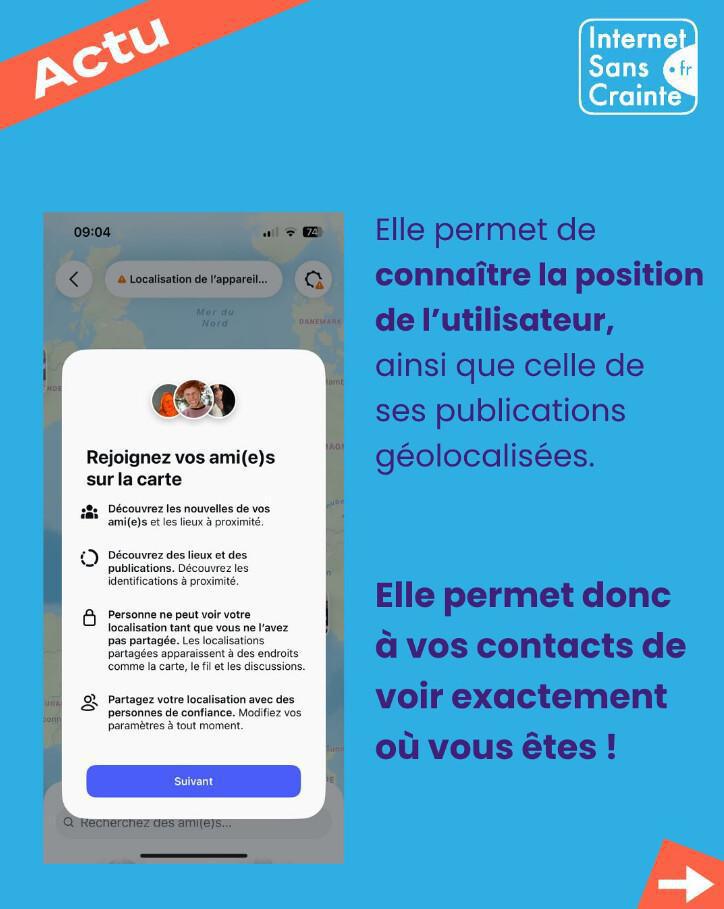 Une carte pour se géolocaliser sur Instagram, vous êtes au courant? 