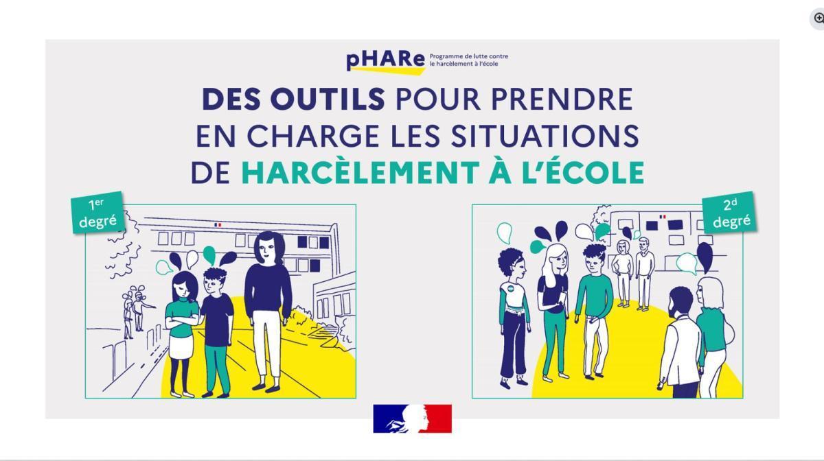 pHARe: des ressources pour la prise en charge du harcèlement pHARe: des ressources pour la prise en charge du harcèlement