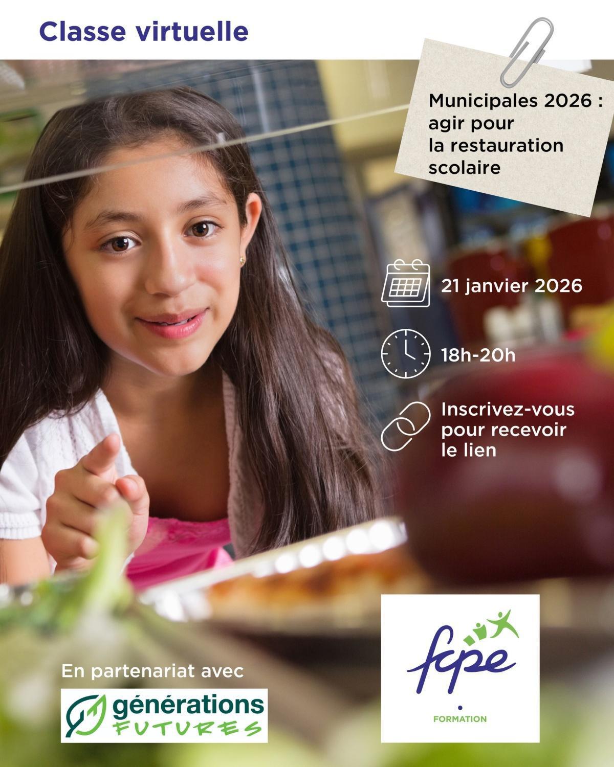 Ensemble, faisons de la restauration scolaire un sujet central des #Municipales2026