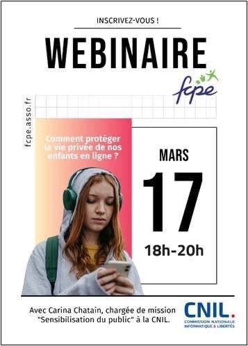 Webinaire: comment protéger la vie privée de nos enfants en ligne?