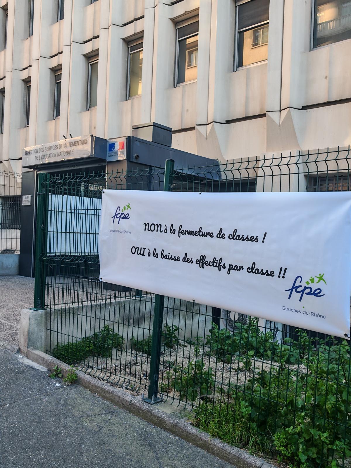 Carte scolaire,en attendant le CDEN vendredi,la fcpe13 mobilisée et reçue par l'académie 