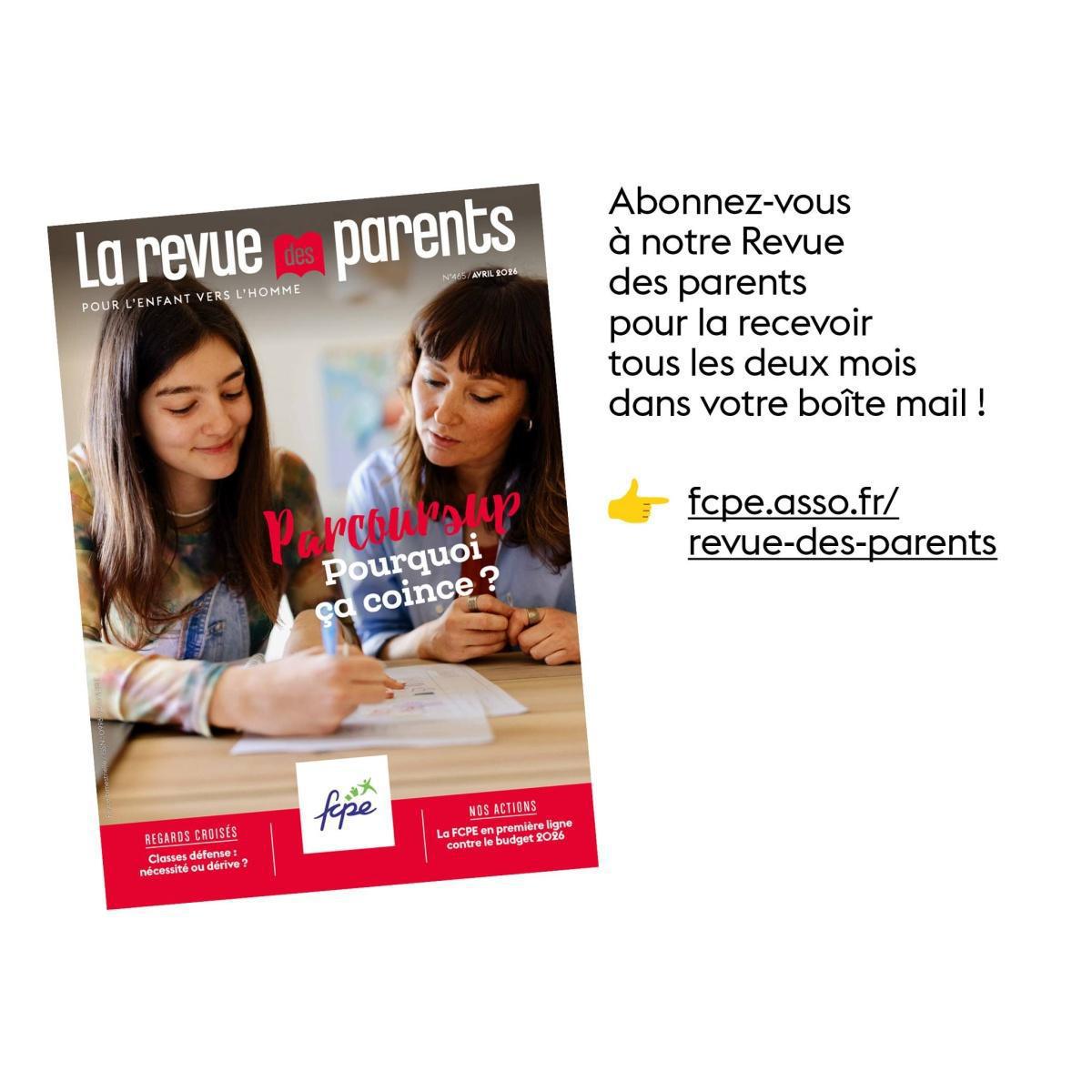 parcoursup: consultez la revue des parents sur le sujet!