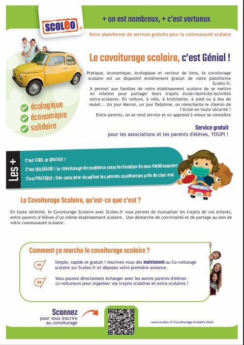 La FCPE13 et SCOLEO deviennent partenaires!! La fiche contact en PJ