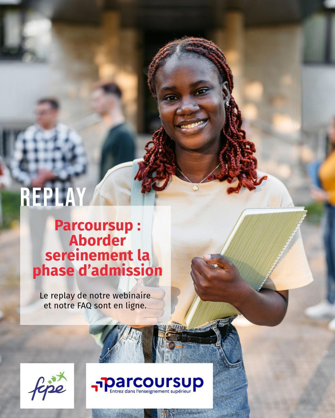  REPLAY « Parcoursup : aborder sereinement la phase d’admission » 