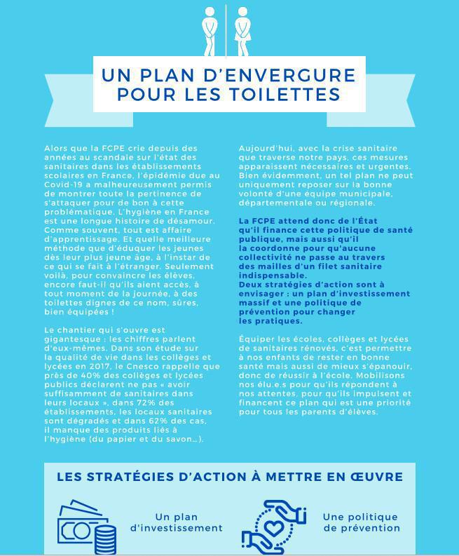 Punition collective pour les sanitaires au collège: c'est non! retrouvez les articles de presse dans l'onglet médias de votre application