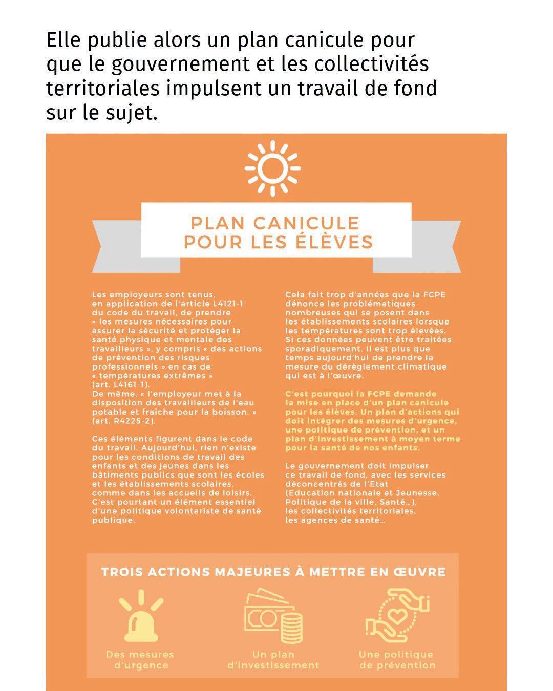 Canicule: une seule option, la révision du bâti scolaire!