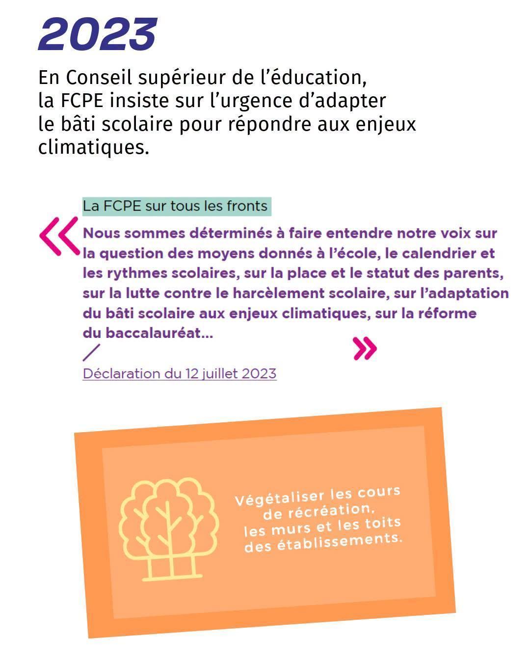 Canicule: une seule option, la révision du bâti scolaire!