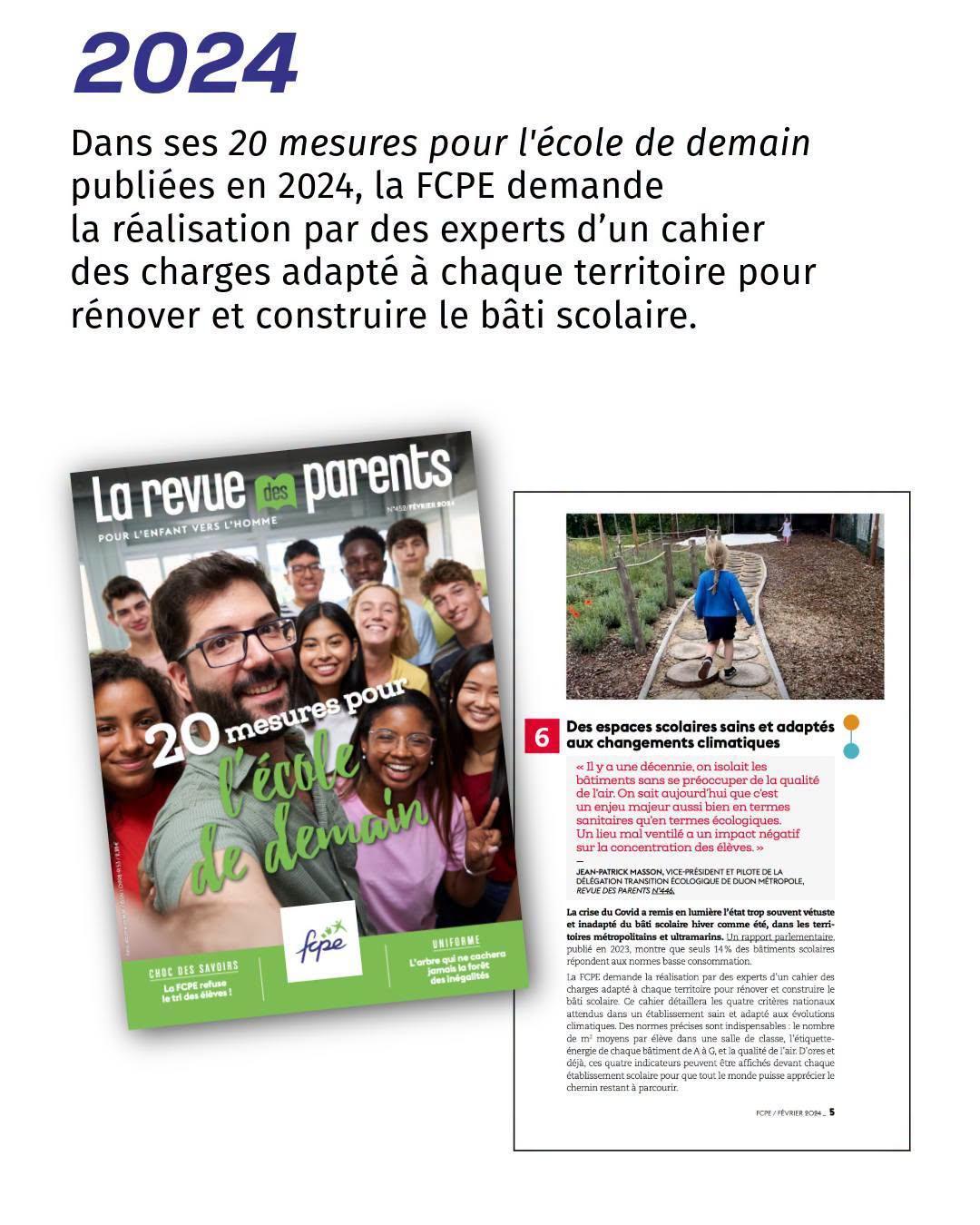 Canicule: une seule option, la révision du bâti scolaire!