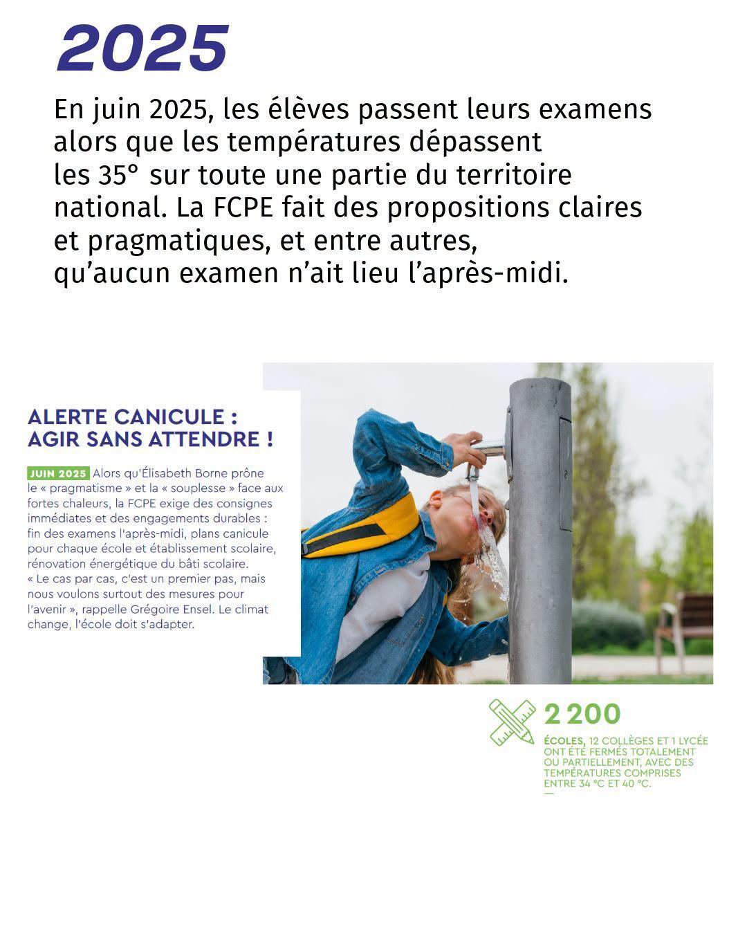 Canicule: une seule option, la révision du bâti scolaire!