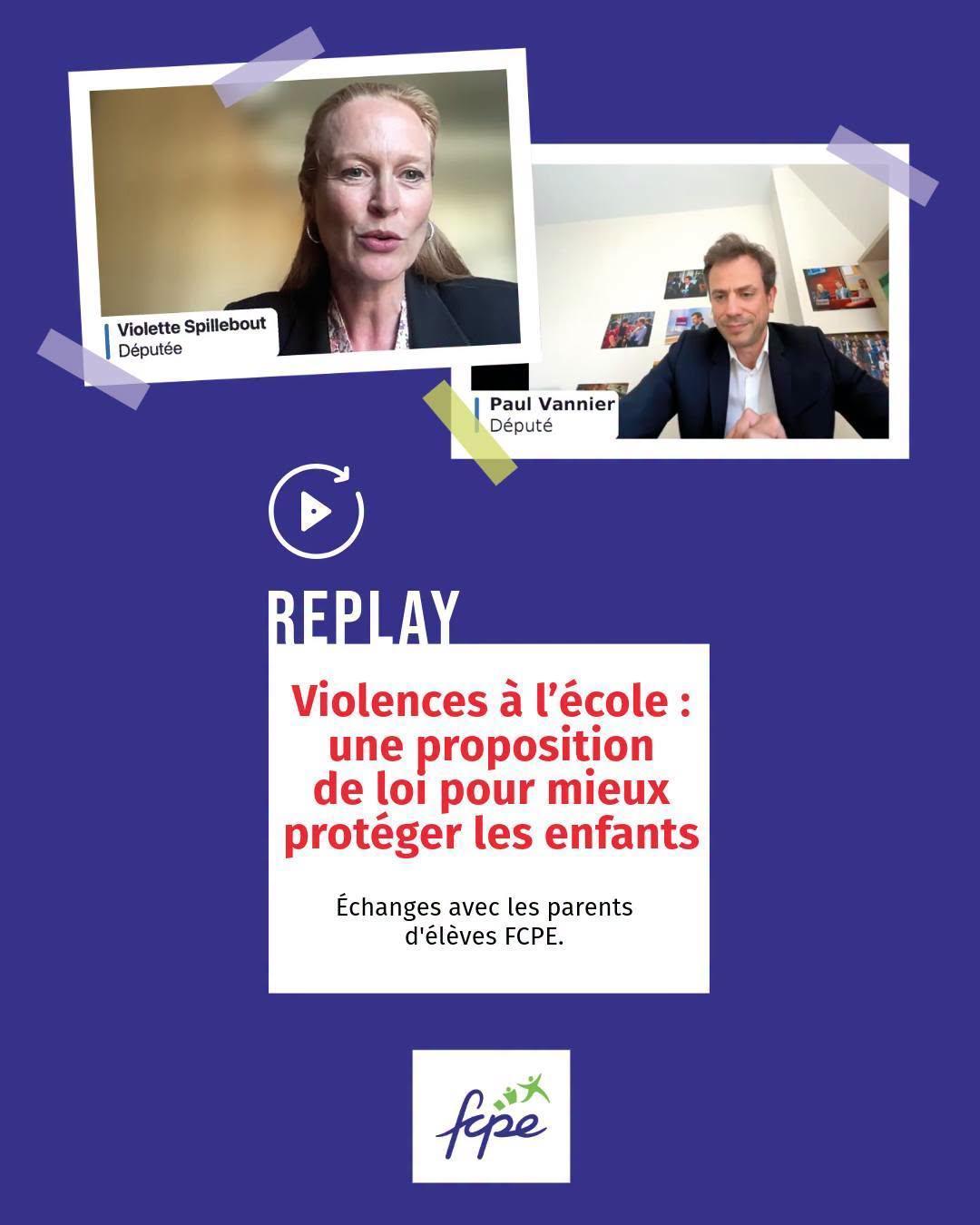 « Chaque enfant a le droit à une école où il est en sécurité, respecté et protégé. Aucune violence, aucun silence, aucune omerta ne doivent avoir leur place dans les établissements qui accueillent nos enfants. »