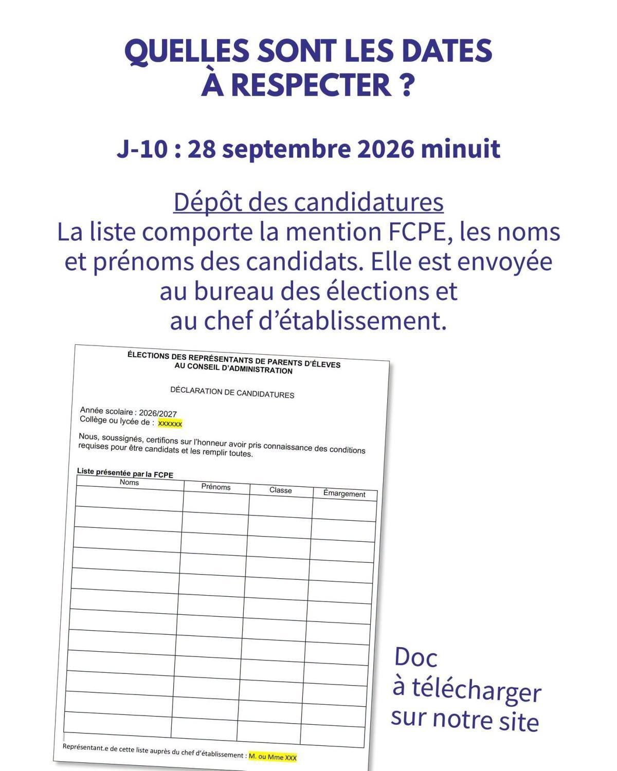 ELECTIONS SCOLAIRES: LE DOSSIER FCPE