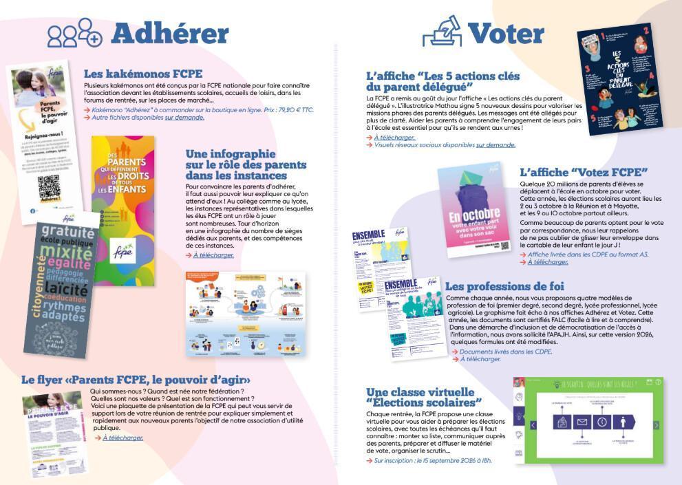 kit de rentrée FCPE