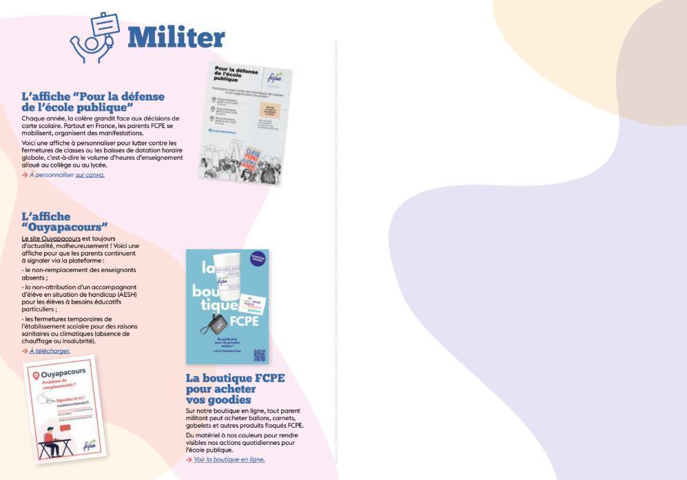kit de rentrée FCPE