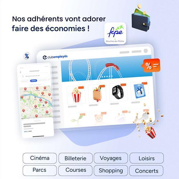 La fcpe13 vous offre du pouvoir d'achat! adhérez et profitez pendant un an de tous les avantages!