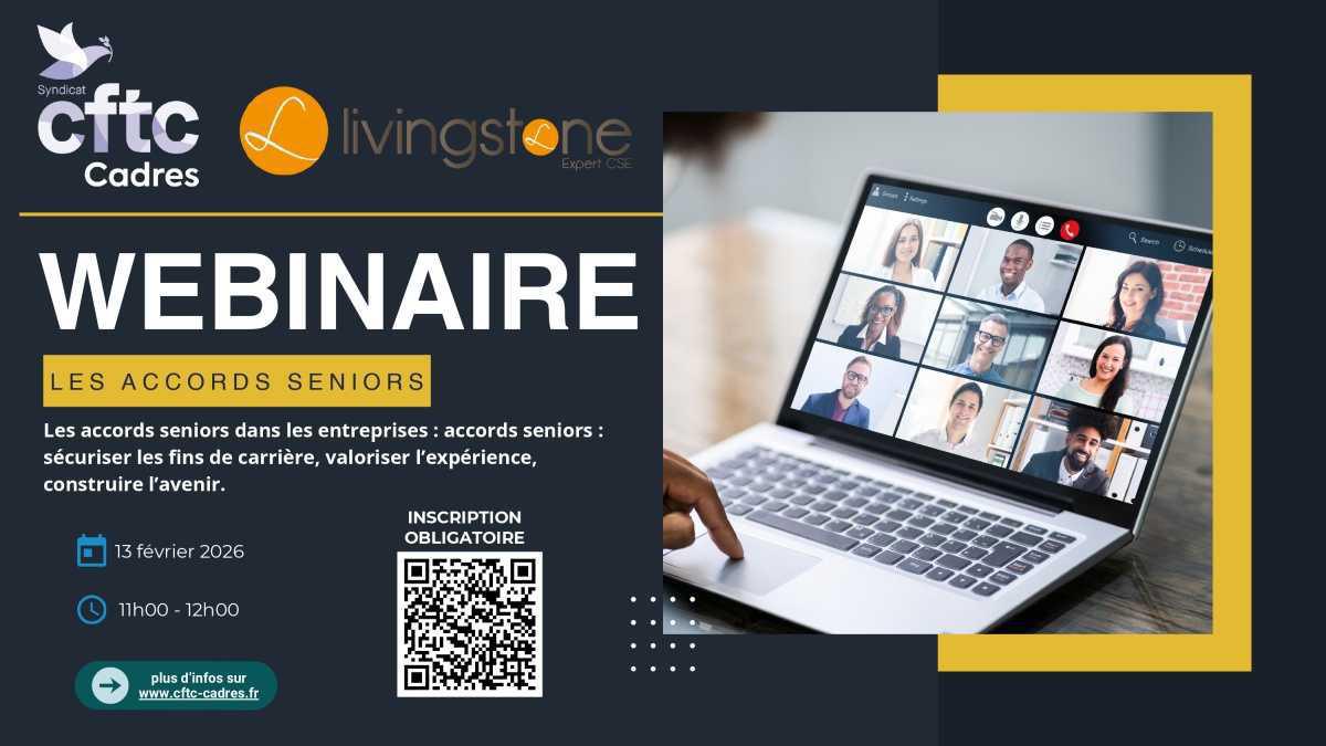 Webinaire – Les accords seniors : sécuriser les fins de carrière et valoriser l’expérience