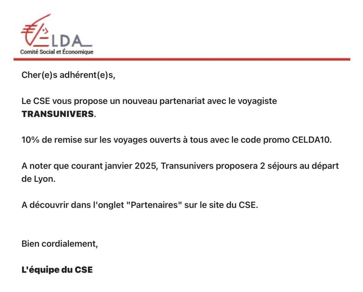 PARTENARIAT TRANSUNIVERS 