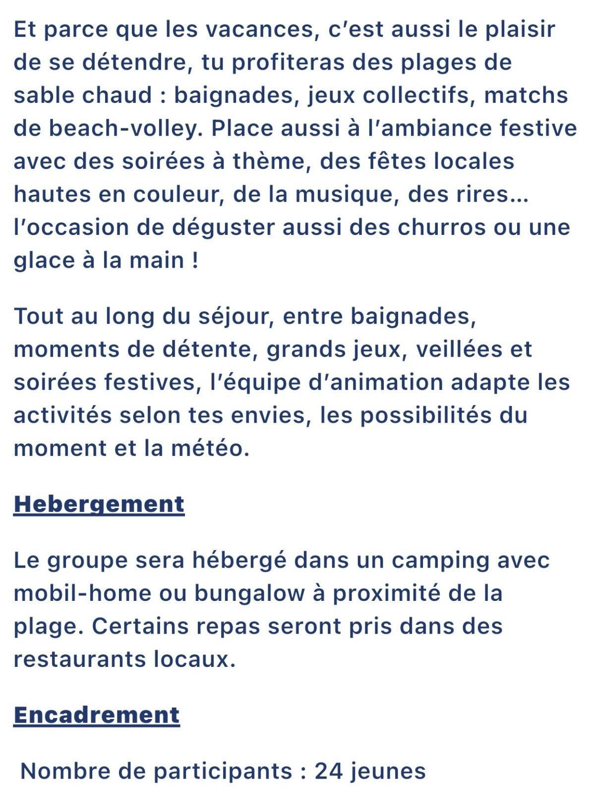 STAGES ENFANTS ETE 2026