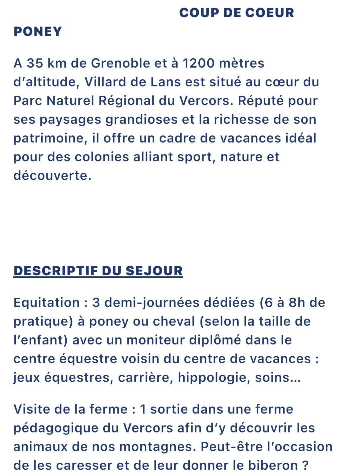 STAGES ENFANTS ETE 2026