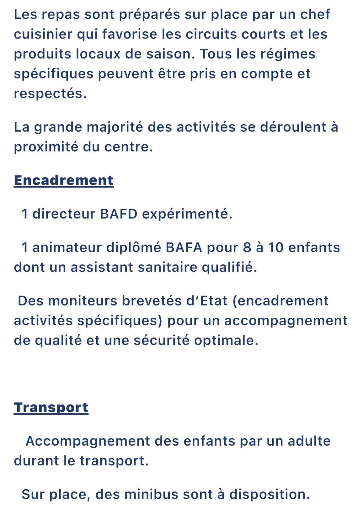 STAGES ENFANTS ETE 2026