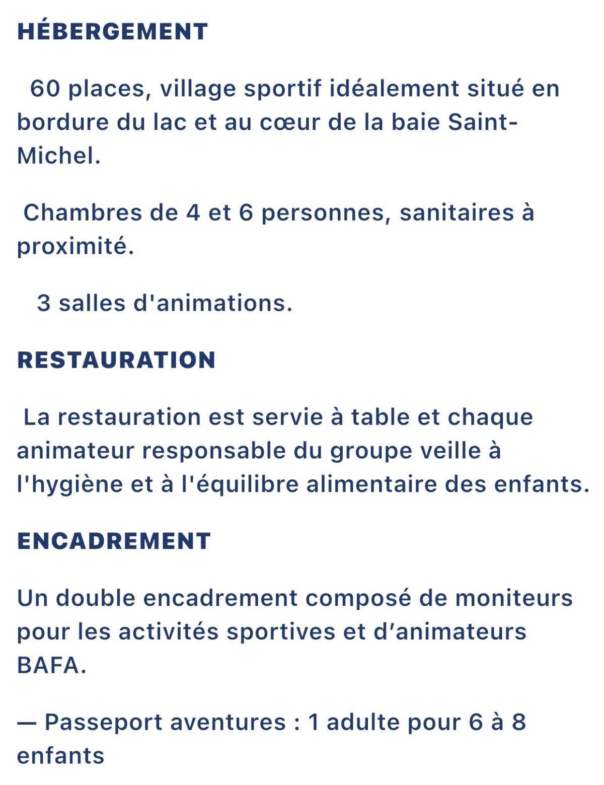 STAGES ENFANTS ETE 2026